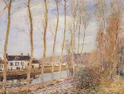 The Canal du Loing at Moret Alfred Sisley